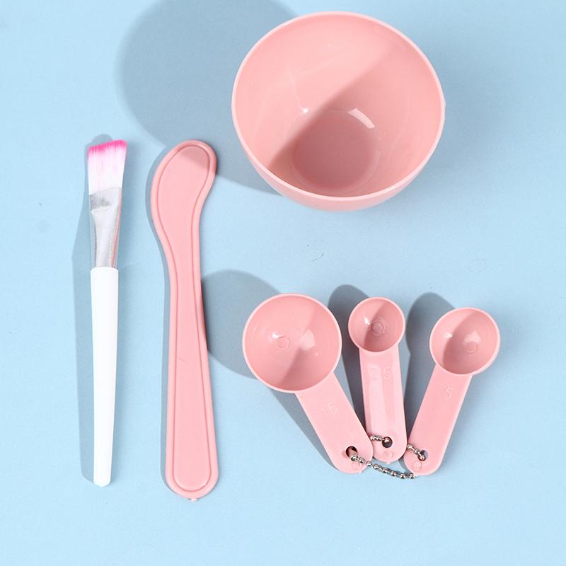 4Pcs Facial Brush Mask Bowl Spoon Set Mask Brush Bar Diy Beauty Tools Skin Care