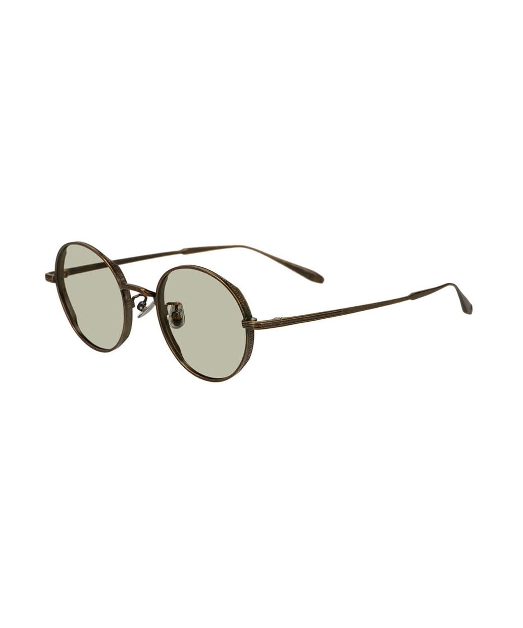 

Round sunglasses REMASTER INNERLABEL Unisex Stylish Business Suit Lightweight Nose Pad Prevents from slipping [Zoff] (gold (matte)) Metal, Men s