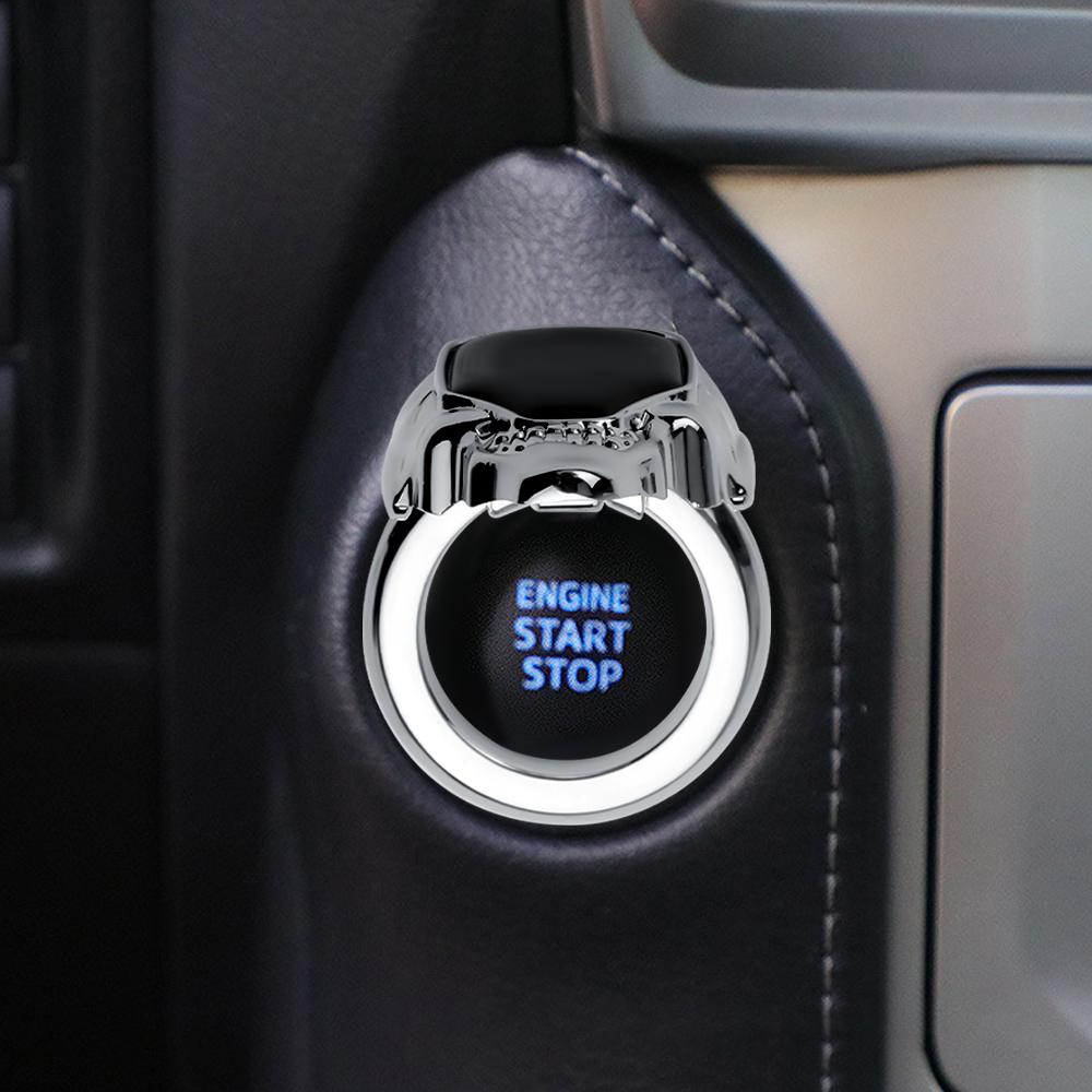 One-key Start Cover Car Engine Start-stop Button Cover Valve Cap For VW Rline Golf 7 Beetle B6 Touran CC MK4 Jetta Bora Polo GTD Ar1