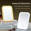LED Lighted Makeup Mirror: Compact Desktop Vanity with Fill Light for Stylish Dorms