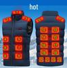 Unisex Smart USB Heated Vest for Motorcycle, Fishing, and More - Cotton-Padded and Ideal for Cold Weather