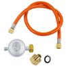 Régulateur de gaz A60z durable, Accessoire, Adaptateur 1/2 pouce, Pièce, Raccords de tuyau métalliques, Connecteur, Tuyau de 5 pieds pour chauffages, fours à steakmay