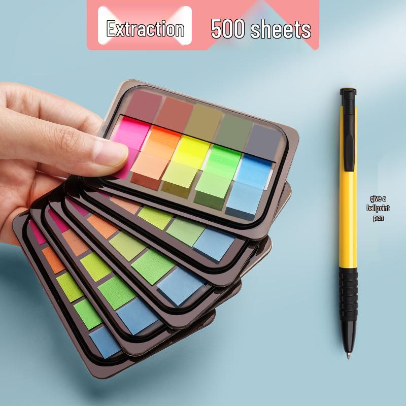 Transparent Writable Index Tabs for Students: Sticky Notes & Page Markers