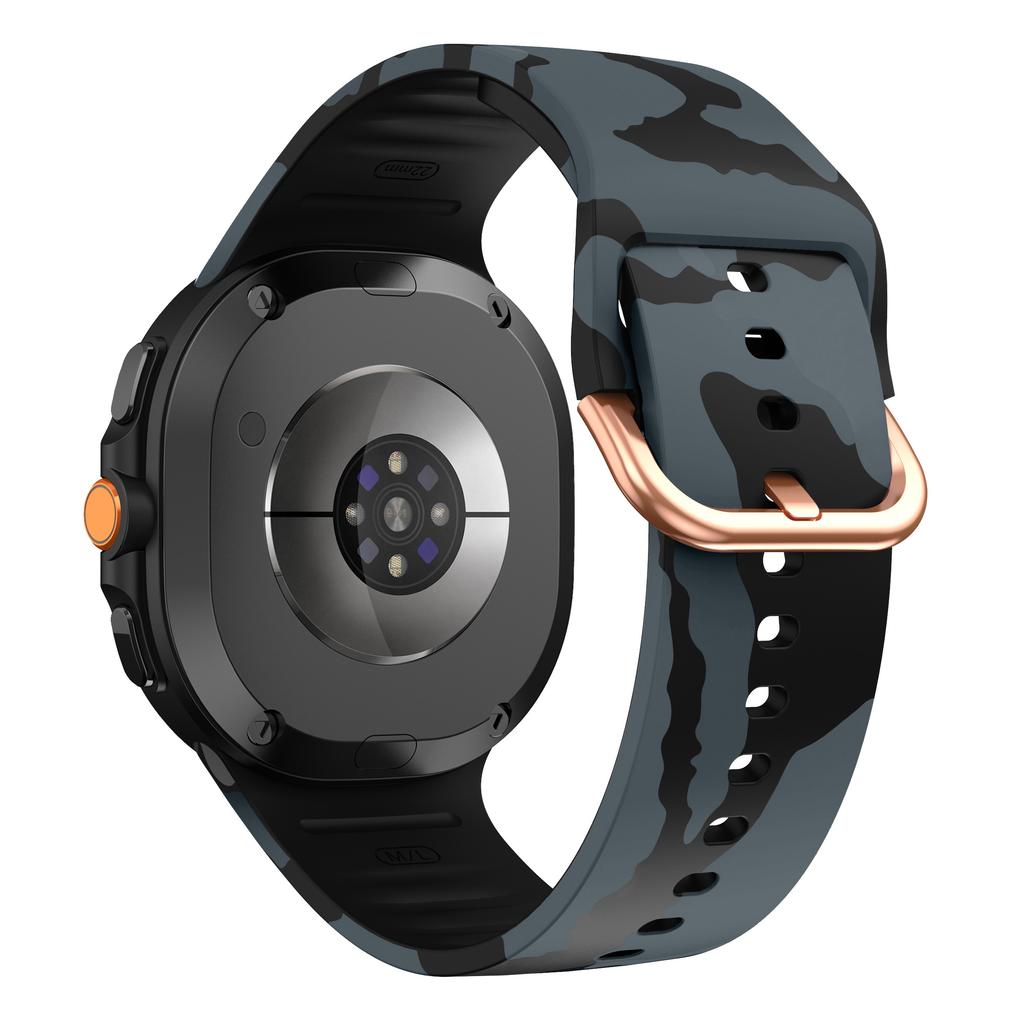Blommiga Designrem för Samsung Galaxy Watch 8 40 44mm Färgstarkt Silikon Sportband för Galaxy 8 Classic 46mm Solros Leopard