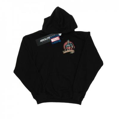 Mens Captain America Tattoo Breast Print Hoodie