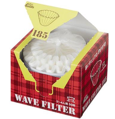 Kalita Coffee Paper Filter Wave Filter for 2 To 4 People 50 Pieces White Stylish Camping Outdoor Coffee Shop Antique Wedding Gift Present Birthday