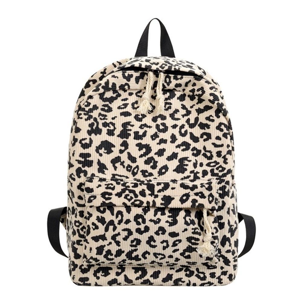 Leichte Schultasche für Schüler Harajuku Tagesrucksack für Schüler Aufbewahrungstasche Rucksack mit Leopardenmuster Herren