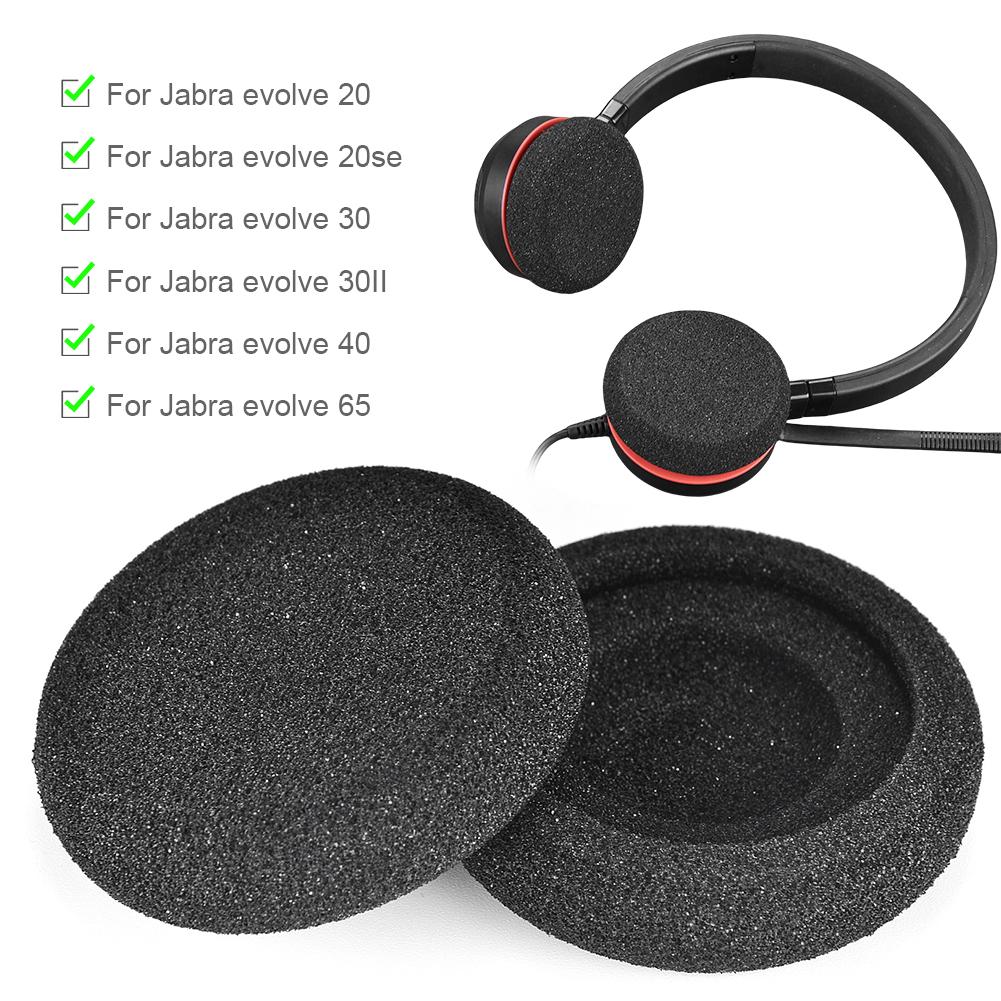 

Foam Earpads Replacement for Jabra Evolve 65 Headphone Sponge Cover High Elasticity Ear Cushions Noise Isolation Headset Cover