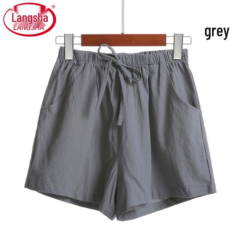 Women's Casual Cotton-Linen Blend Shorts
