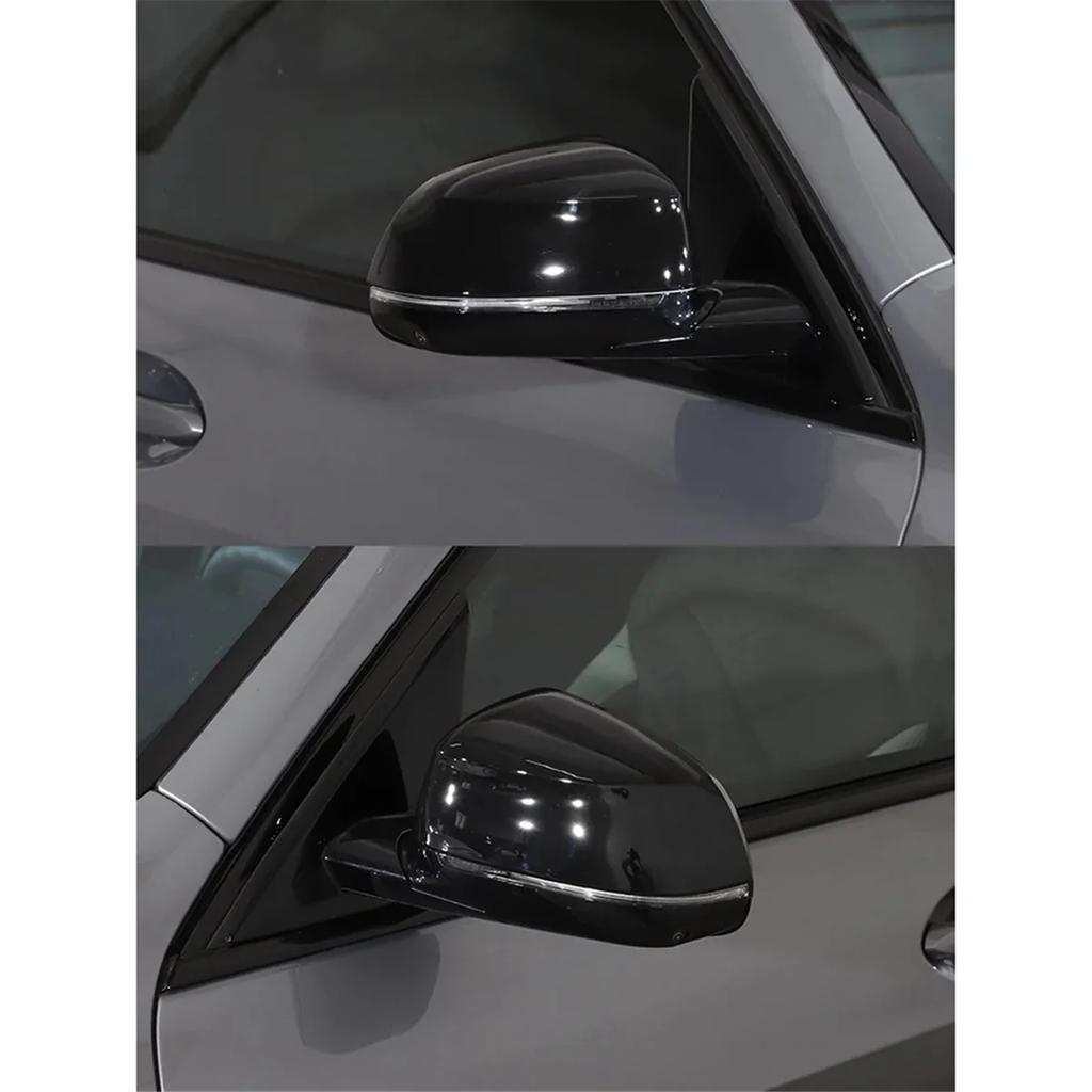 For BMW X5 F15 G05 2014- Rearview Mirror Cap Cover Exterior Side Rearview Mirror Cap Trim Accessories - Black