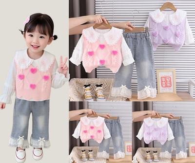 Kinder Freizeit Langarm Set, Bequeme Alltagsoutfits