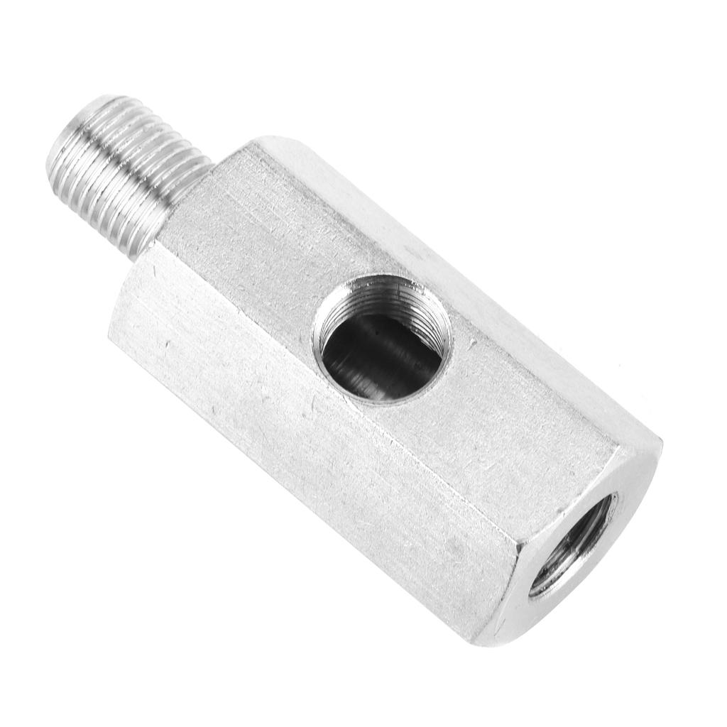 Oil Pressure Sensor Adapter NPT Tee Male to Female1 8in to M10x1.0 Turbo Supply Line Gauge Fitting