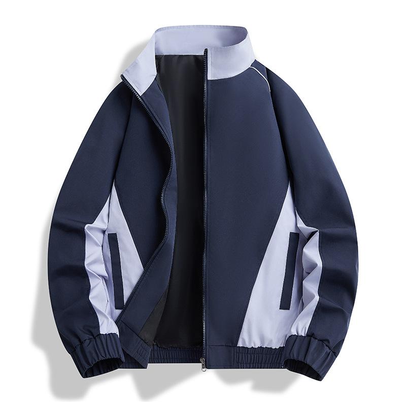 Jachetă de primăvară și toamnă pentru bărbați, jachetă sport casual rezistentă la vânt, jachetă sport casual cu guler înalt lejeră pentru bărbați, jachetă de baseball pentru bărbați