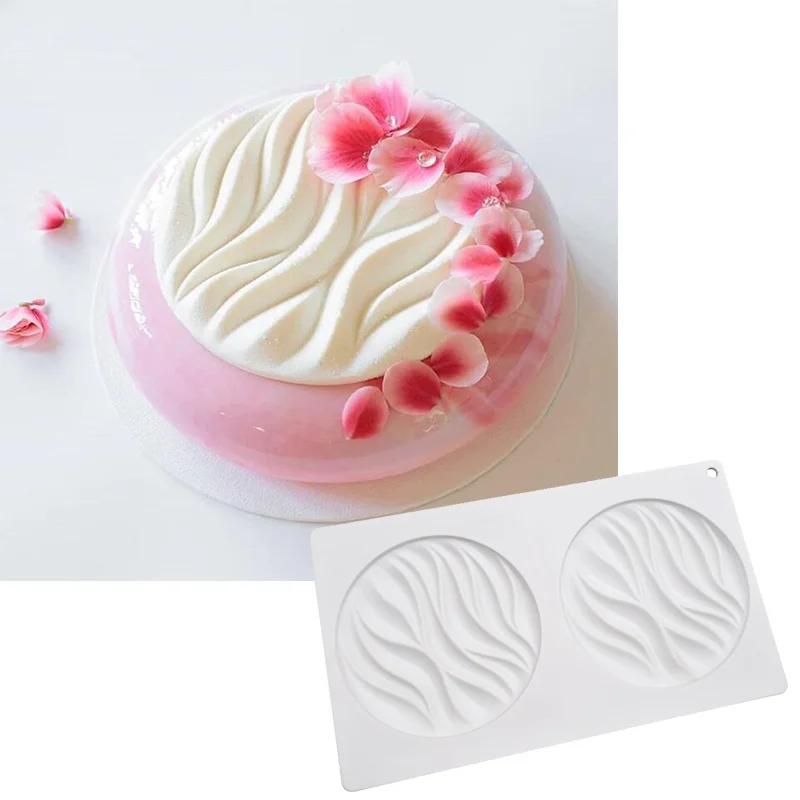 Stampo Rotondo in Silicone a Onda Stampo a Forma di Onda Decorazione per Torta Mousse Dessert Strumenti di Decorazione Strumenti per Torta