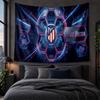 Personalized Tapestry Wall Hanging Atletico Madrid FC Pattern Art Background Cloth