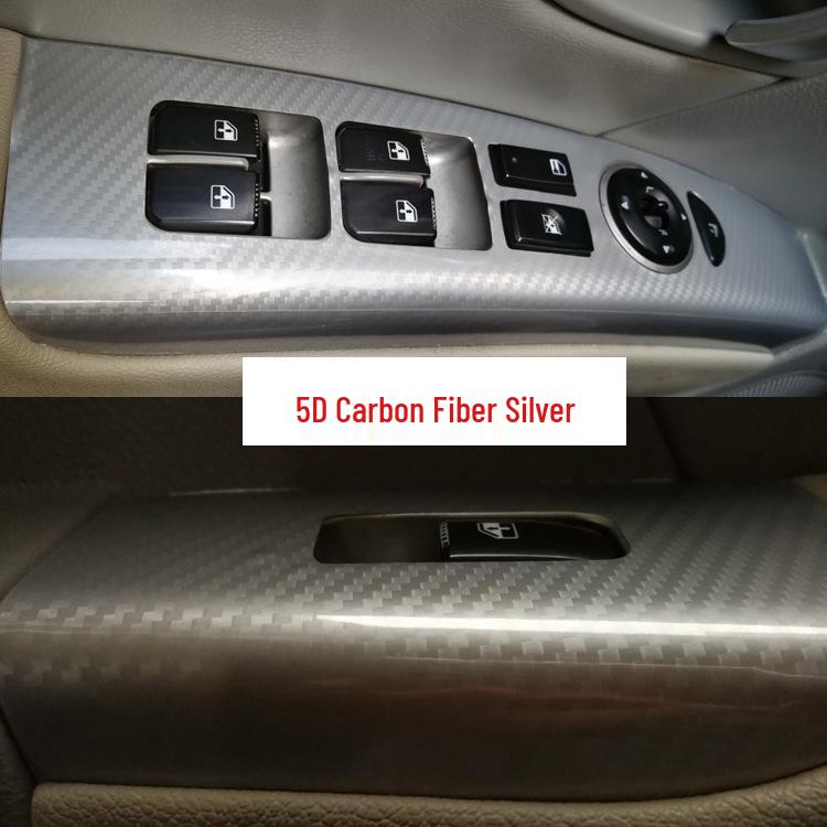 Carbon Fiber Interior Stickers for 2006-2012 Hyundai Santa Fe: Center Console & Gear Shift Decoration