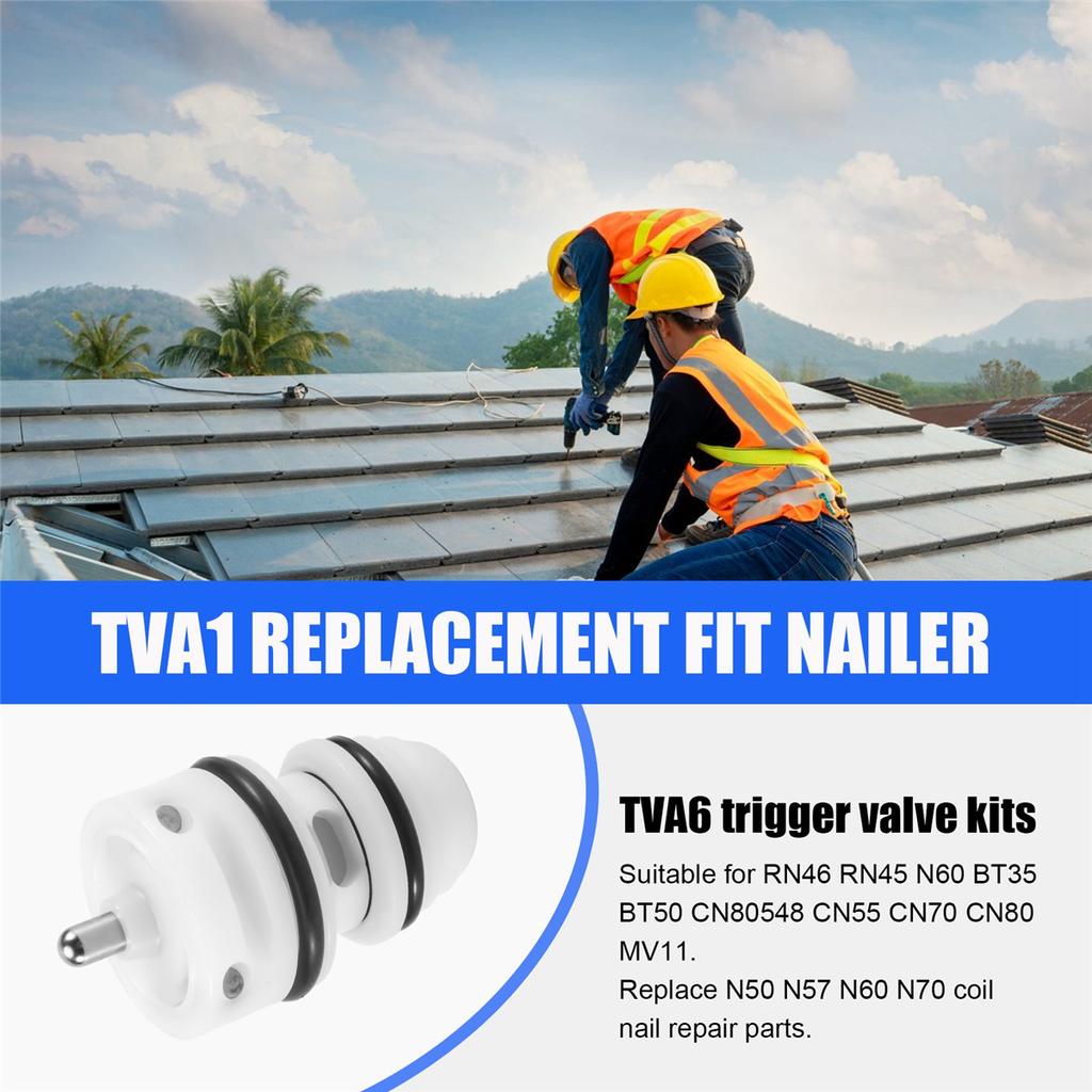 A08R TVA6 Trigger Valve Kit TVA1 Replacement Fit Nailer RN46 RN45 N60 BT35 BT50 CN80548 CN55 CN70 CN80 MV11 (1 Packs )
