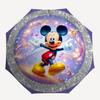 Mickey Mouse, Music Notes Themed Automatic Opening and Closing Umbrella, Brightly Colored 8-rib Portable Umbrella, Suitable for Men and Women, A Perfe