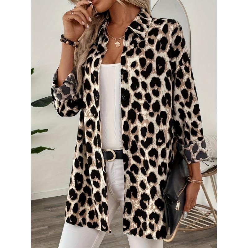 Herbst Elegante Langarm Shirt Top Frauen Revers Blusen Shirts