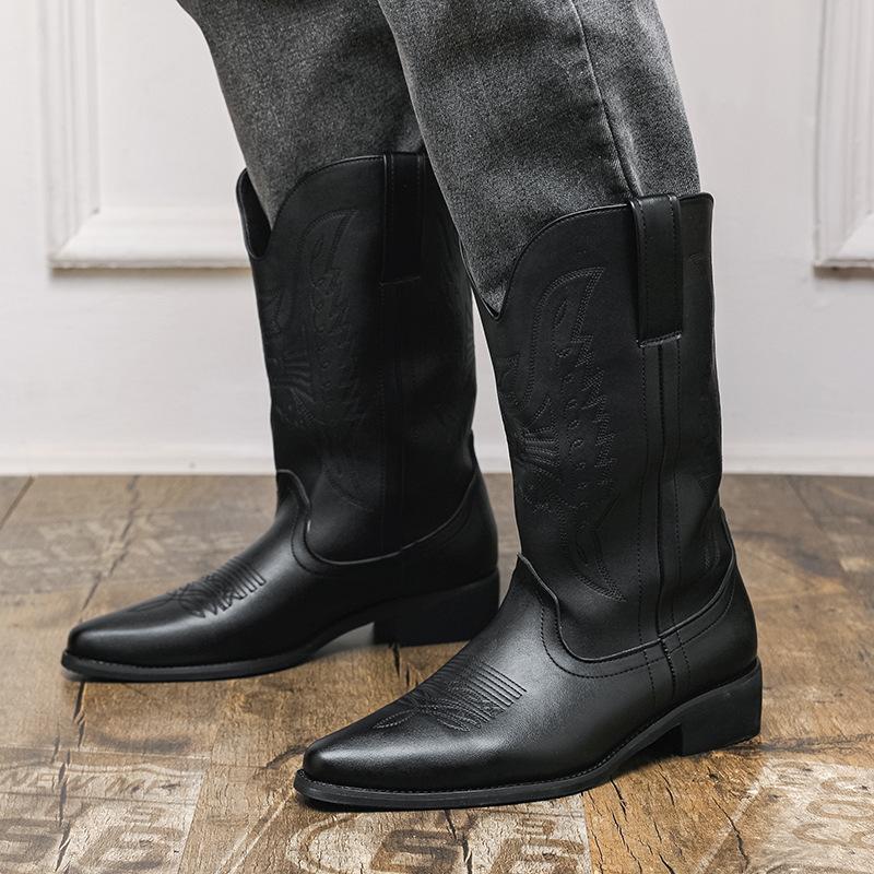 Martin boots large size Chelsea boots British trend casual shoes fashion high top leather shoes foreign trade tooling short boots