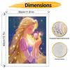 Disney Rapunzel Oil Paint Hand Painting Kit Decoration Classic Style Home Decor Art Princess Wall Crafts Glowing Flower DIY Set Gift