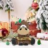 Elk Decoration Wooden Cartoon Elk Ornament Rustic Xmas Centerpiece