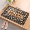 1Pcs Anti Fatigue Kitchen Rugs, Simple Stone Print Waterproof Non-Slip Thick Cushioned Kitchen Mat Heavy Duty Comfort Standing Mat for Kitchen