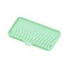 Wavy Pattern Silicone No-Drill Soap Dish & Drain Mat Rack