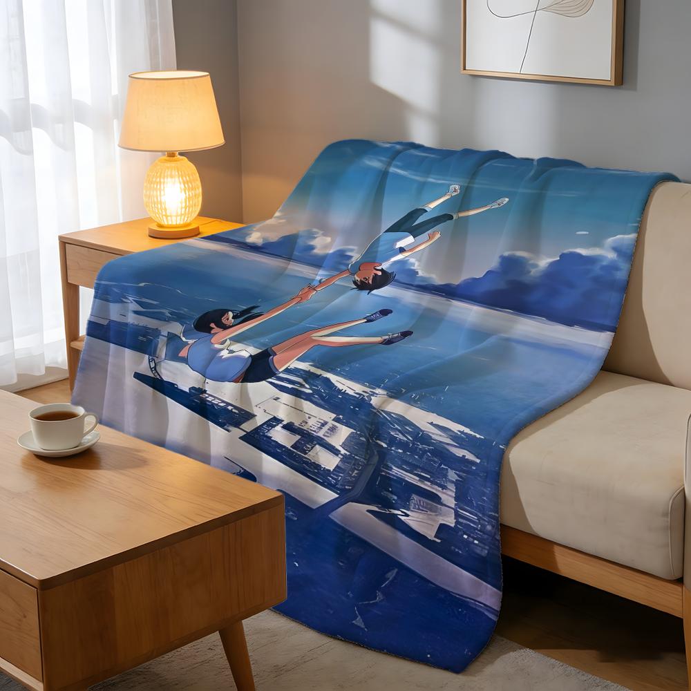 Throw High-Density Short Plush Blanket For Sofa Nap Air-Conditioned Room Soft Skin-Friendly Weathering With You