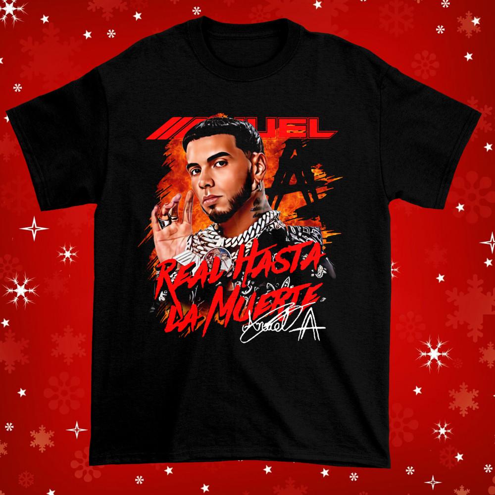 

New Rare Anuel AA For Fans Cotton All Size Men Women Black Shirt Unisex T-Shirt S