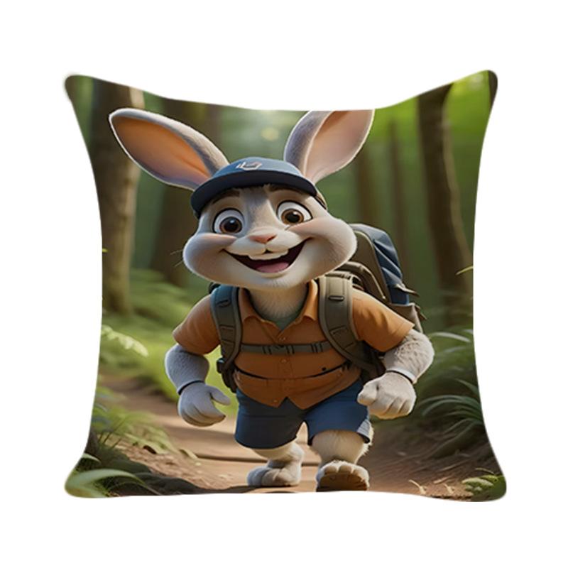 New Easter Cute Bunny Pillow Cover Fashion Simple Home Furnishings Living Room Sofa Cushion