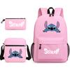 Backpack, Shoulder Bag, Pencil Case, Student Schoolbag Three-Piece Set