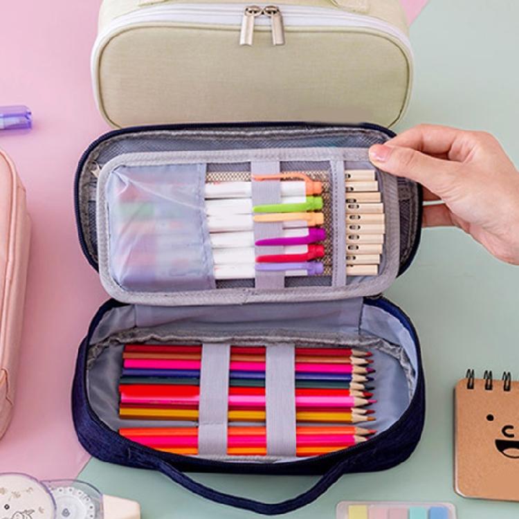 Large Capacity Pencil Case Pencil Bag Stationery Organizers School Supplies