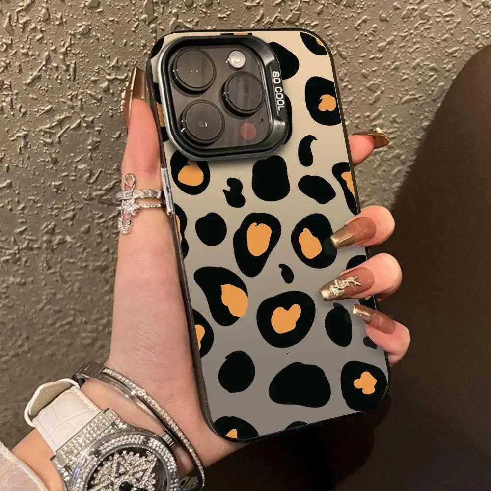 For Realme C65 C67 4G 5G C61 C63 C55 C51 C53 C11 C12 C15 C17 C21Y C25Y C25S C30S V50S P1 Pro Case Shockproof IMD Cover Leopard