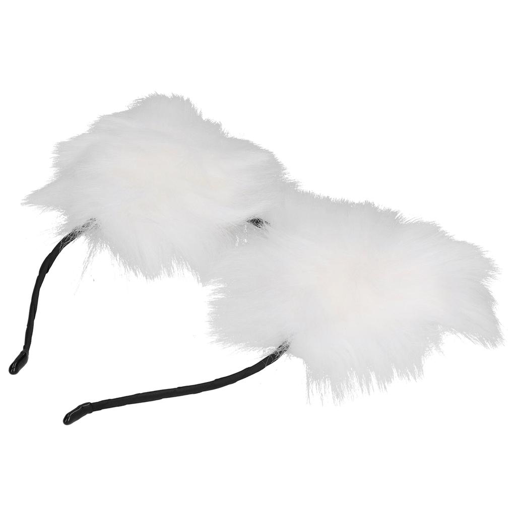 Artificial Furry Cat Ears Headband Women Headwear Hairband for Party Cosplay Daily Life