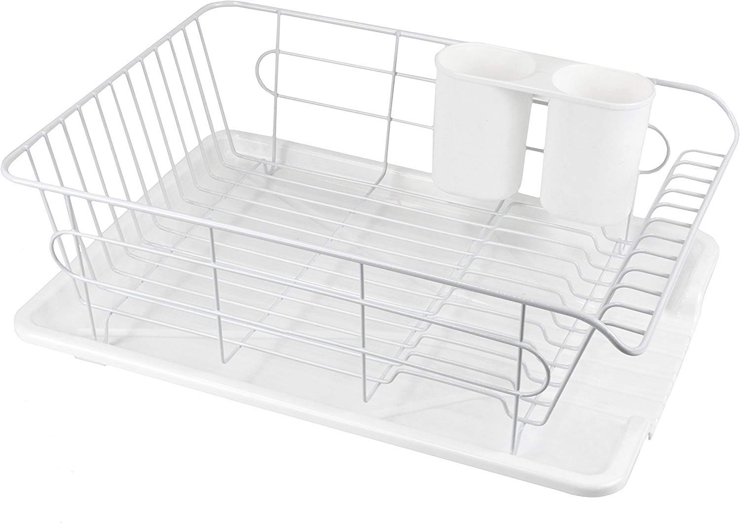 

Подставка для посуды Pearl Metal, Металлическая подставка с поддоном для слива воды, Горизонтальный тип, Белая, Ardeo HB-3466