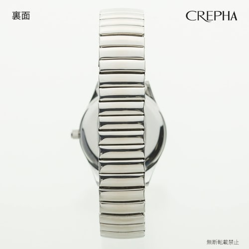 Creffer Watch Analog Women's Solar Rechargeable Metal Band Silver SM-AL169-WTS