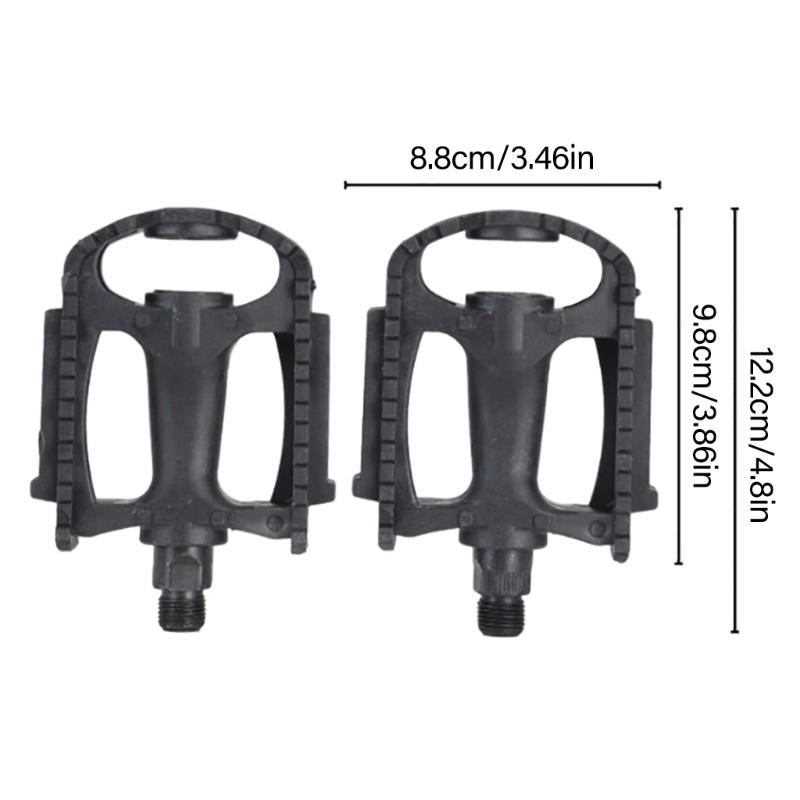 9/16'' Bearing Pedals Waterproof Dustproof Mountain Bikes Pedals Bicycles Nonslip Wide Platform Bicycles Plastic Pedals