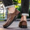 2026 Hot Sale New Handmade Leather Men Shoes Designer Loafers Men Frenum Comfortable Driving Shoes Outdoor Walking Men Flats