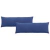 Sofa Cushions 2 Pieces Police Blue 120 X 40 Cm Cord Fabric