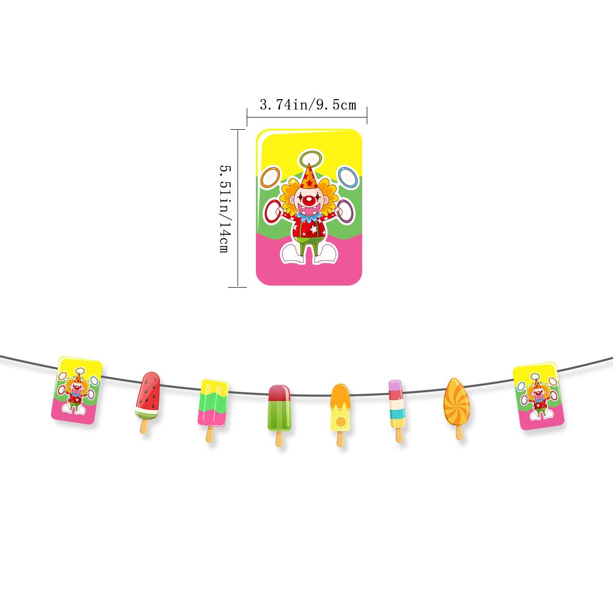 

Summer Theme Decorative Popsicle Pull Flag Latte Flower Hello Summer Hello Summer Banner Customization summer popsicle pull flower