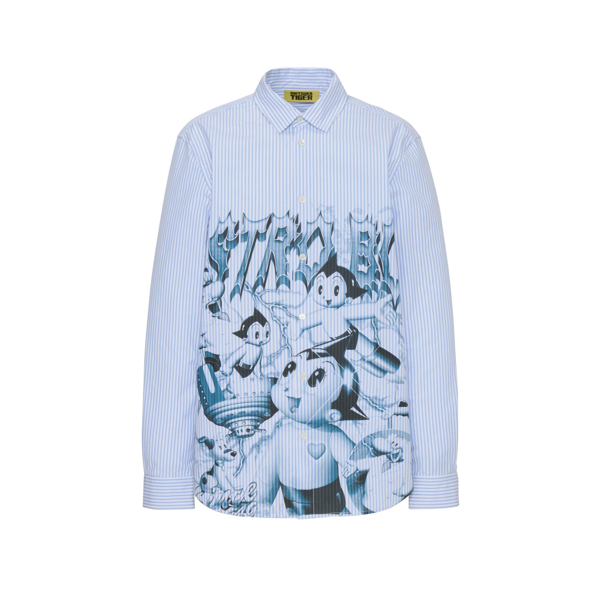 Onitsuka Tiger DENIVITA ASTROBOY LS SHIRT Men s Blue 2181B152-100 L
