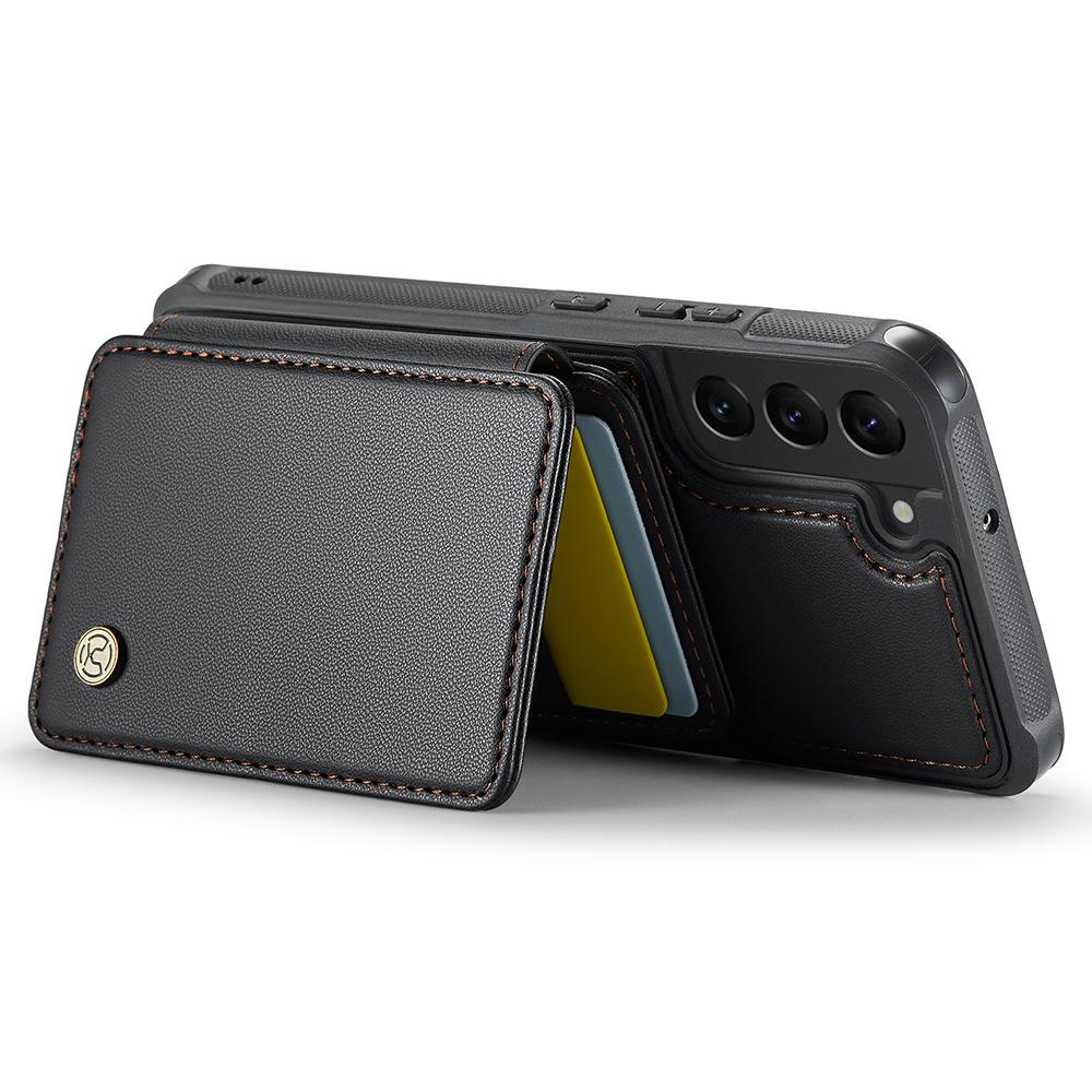 For Samsung Galaxy S22 5G Case Leather Mobile Cover with Detachable Magnetic Card Bag