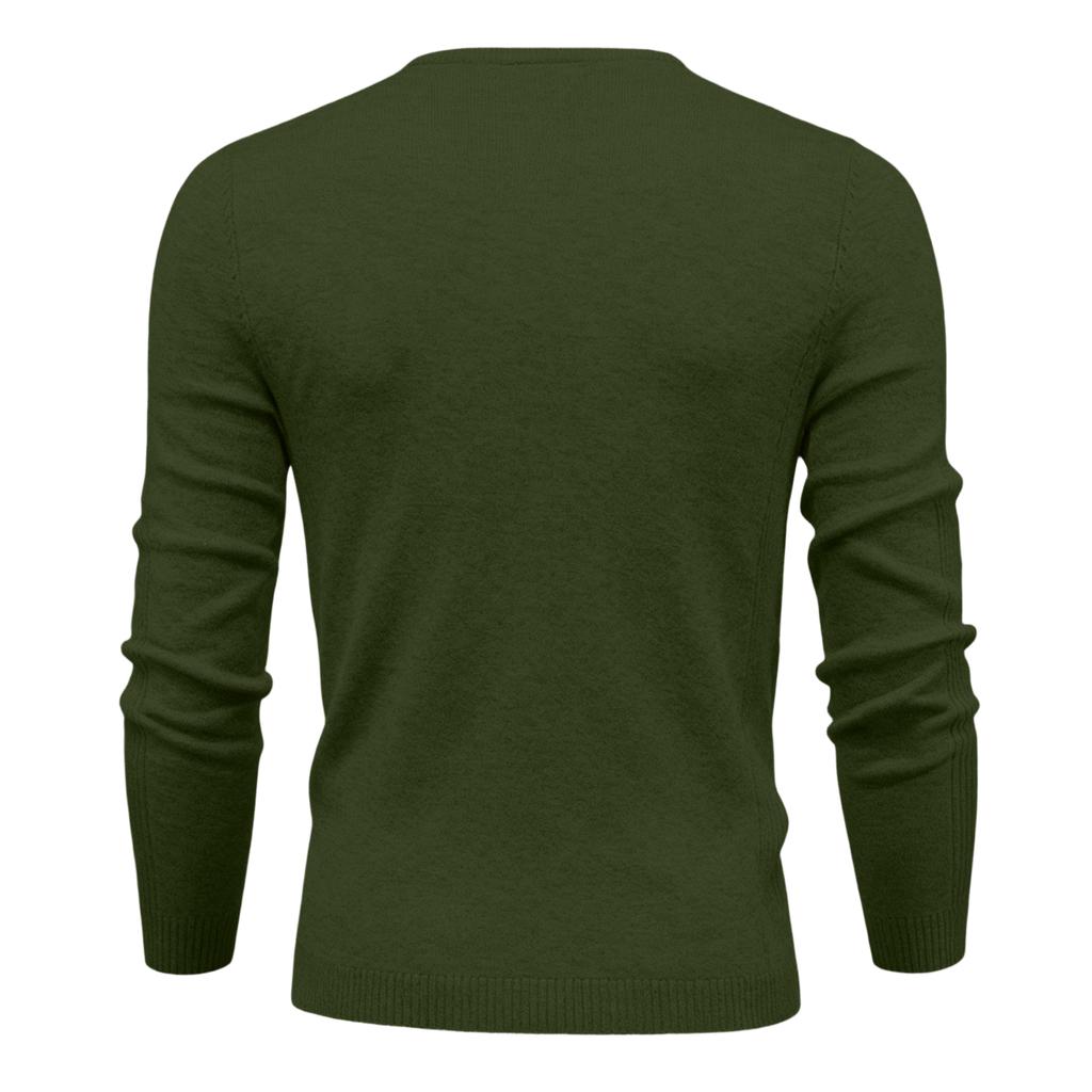 And Winter Thickened Warm Sweater Medium Collar Men's Multi-color Sweater