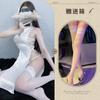 Sexy sleeping lingerie, strap split nightclub uniform, seductive small-breasted retro cheongsam set