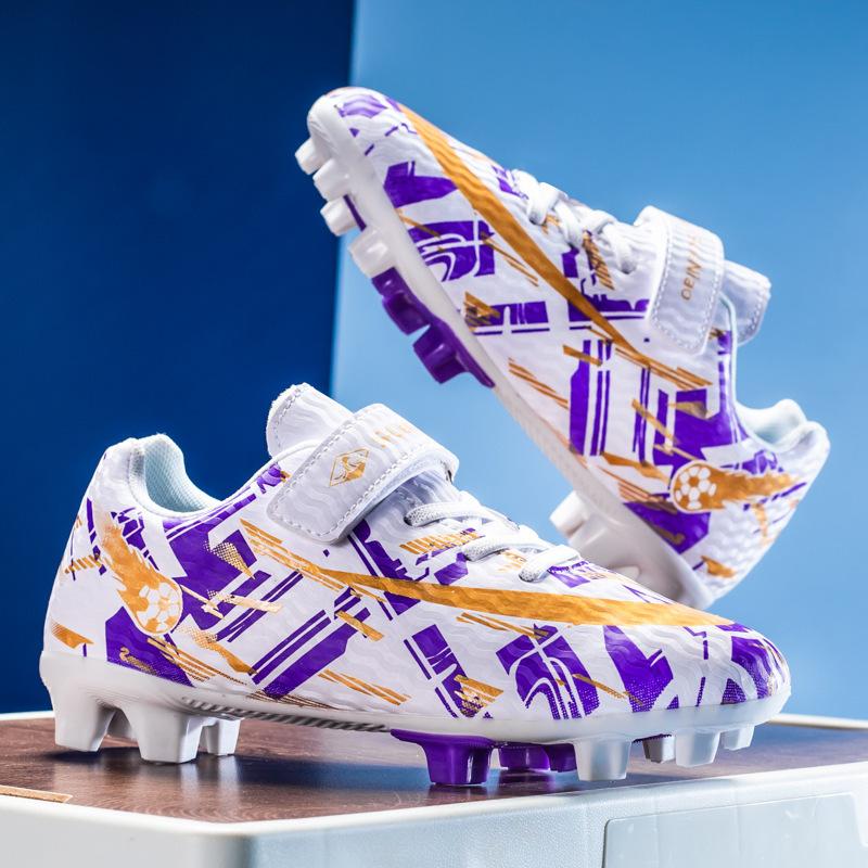 Football shoes girls primary and secondary school girls special Velcro agtf broken nails game training spike sneakers