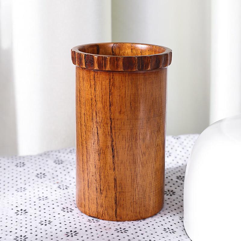Zhishi Vintage Jujube Wood Condiment Set with Chopstick Holder