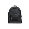 Charter 30 Classic Logo Print Large Capacity Coated Canvas And Calfskin Backpack Men Backpack Black C2670-JICHR
