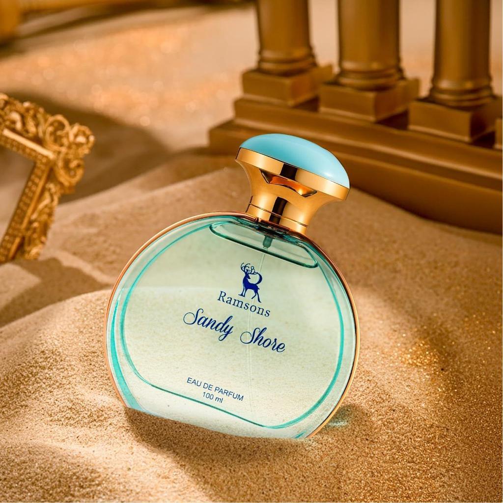 Ramsons - SANDY SHORE Eau De Parfum | TN - Mint, Lavender, Bergamot, Mandarin Orange  | MN - Sea Grass, Ginger, Jasmine Rose | BN - Musk, Sandalwood