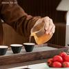 Exquisite Ceramic Outdoor Travel Tea Set One Pot Three Cups Storage Bag Set Portable Tea Pot and Cup Set Zen Tea Infuser